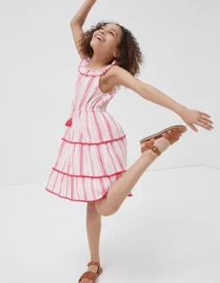 FatFace Raya Stripe Woven Dress|Girls View All