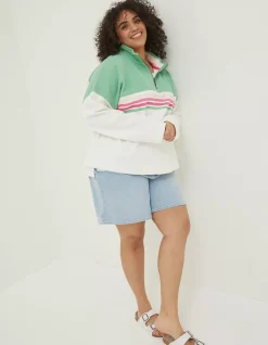 FatFace Relaxed Airlie Colour Block Sweat|Women Sweatshirts & Hoodies