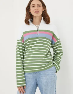 FatFace Relaxed Airlie Stripe Sweatshirt|Women View All