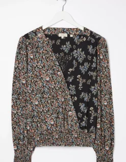 FatFace Remi Craft Floral Wrap Top|Women Tops & T-Shirts