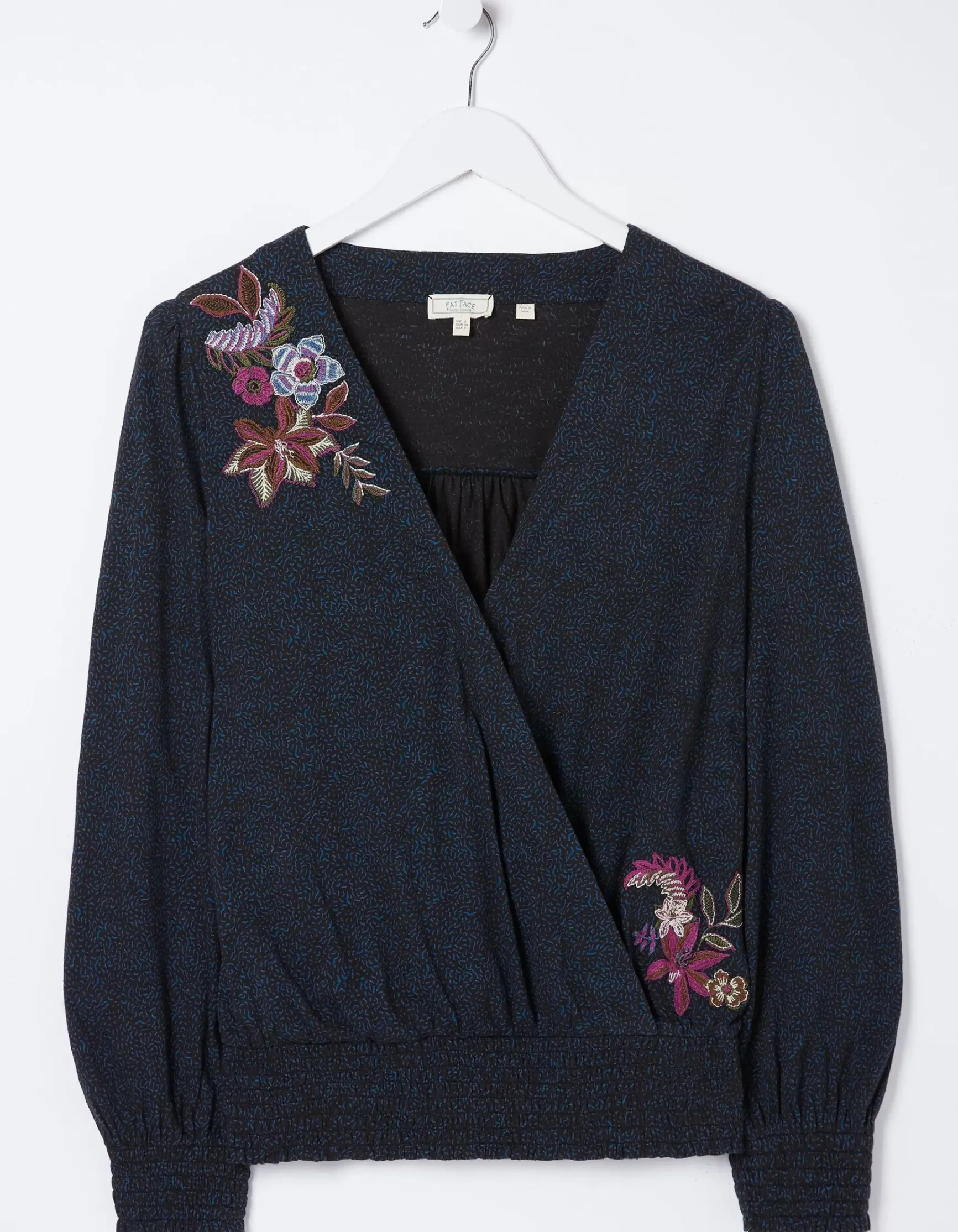 FatFace Remi Embroidered Dotted Floral Top|Women View All