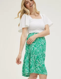 FatFace Remy Tropical Leaf Skirt|Women Skirts