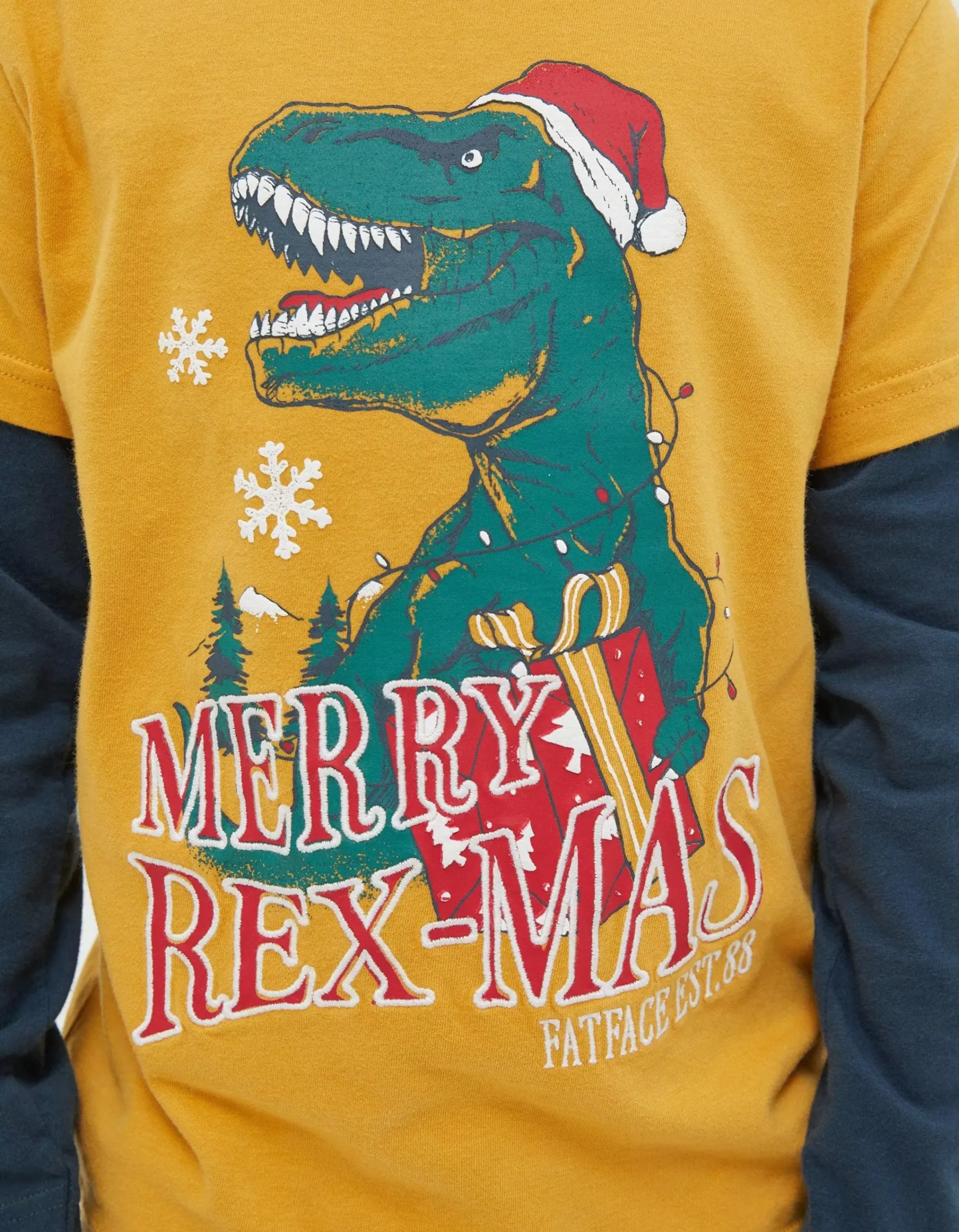 FatFace Rexmas Graphic T-Shirt|Boys View All