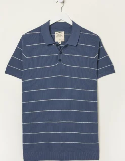 FatFace Ripon Stripe Polo|Men Knitwear