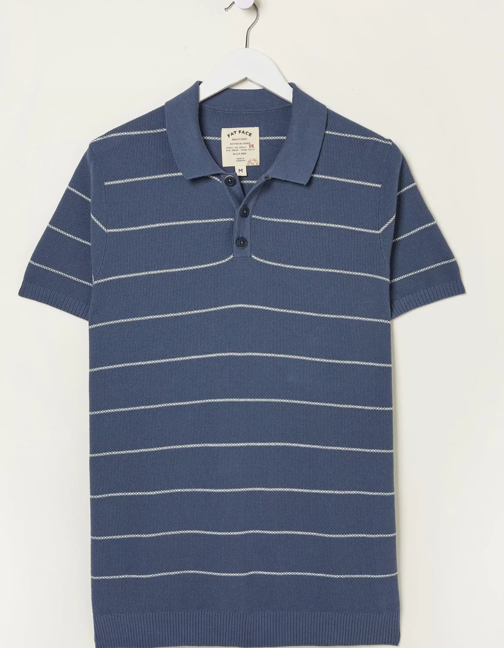 FatFace Ripon Stripe Polo|Men Knitwear