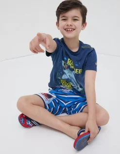 FatFace Rock The Reef Graphic Tee|Boys View All
