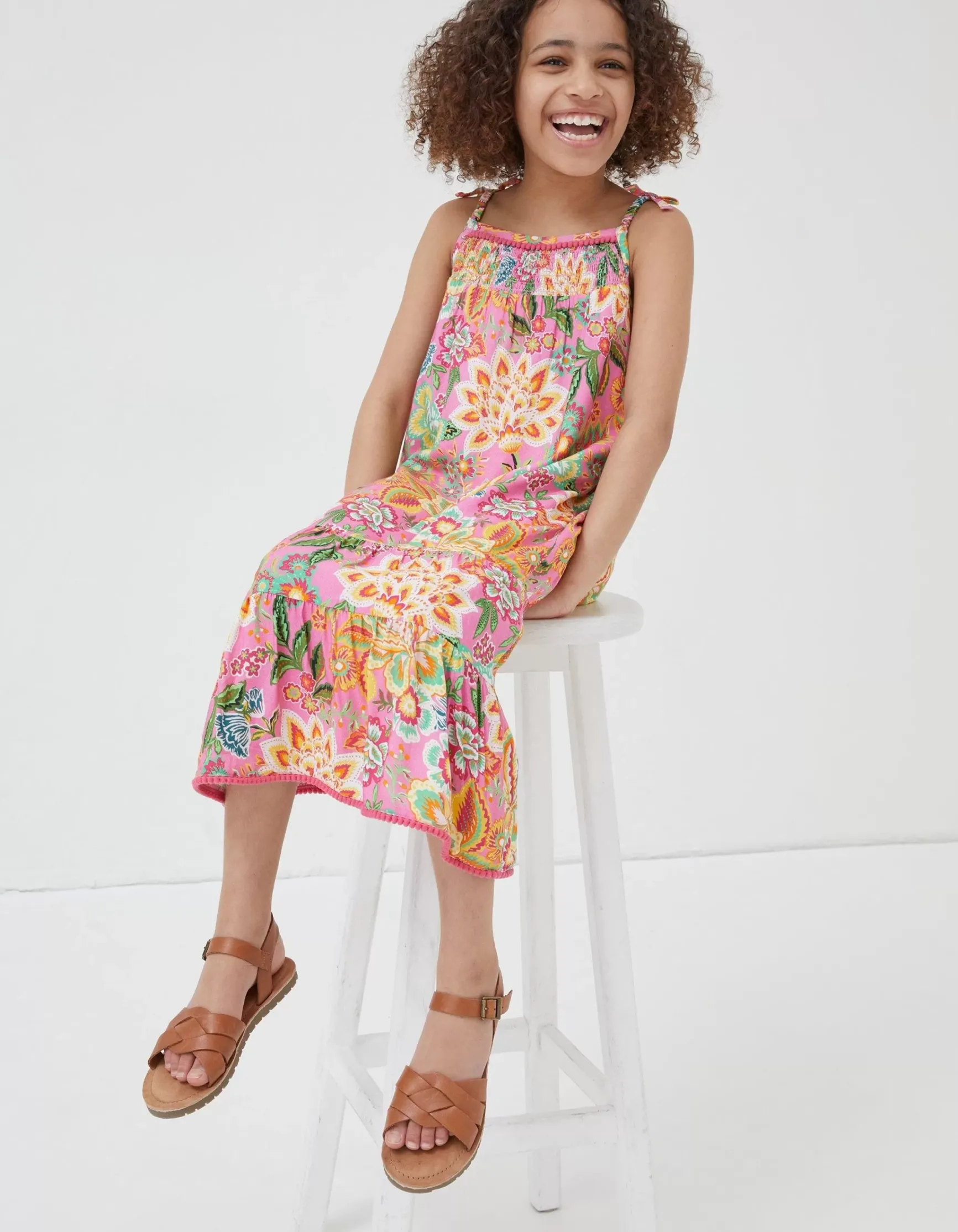 FatFace Rosa Floral Print Dress|Girls View All