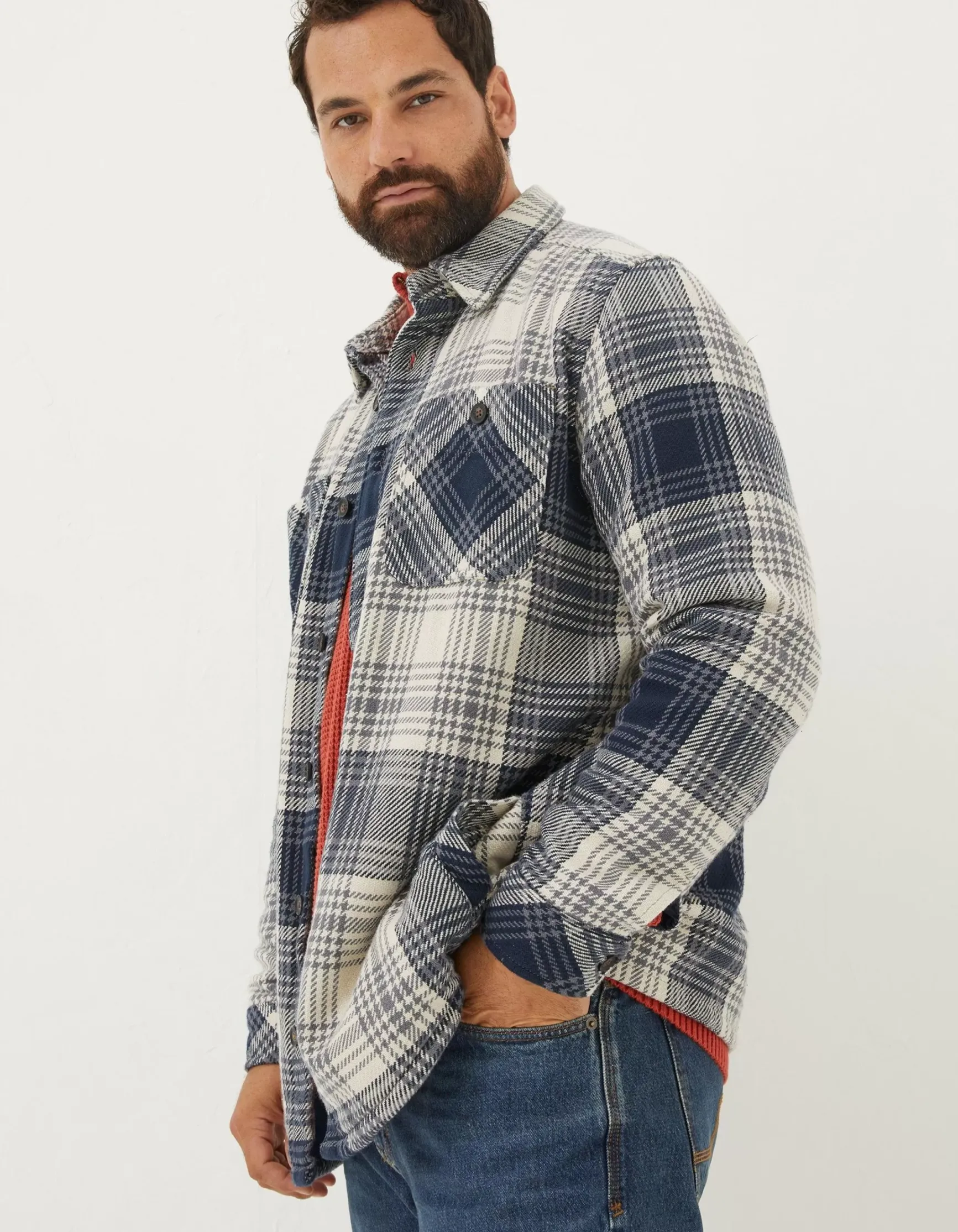 FatFace Ryton Ombre Overshirt|Men View All