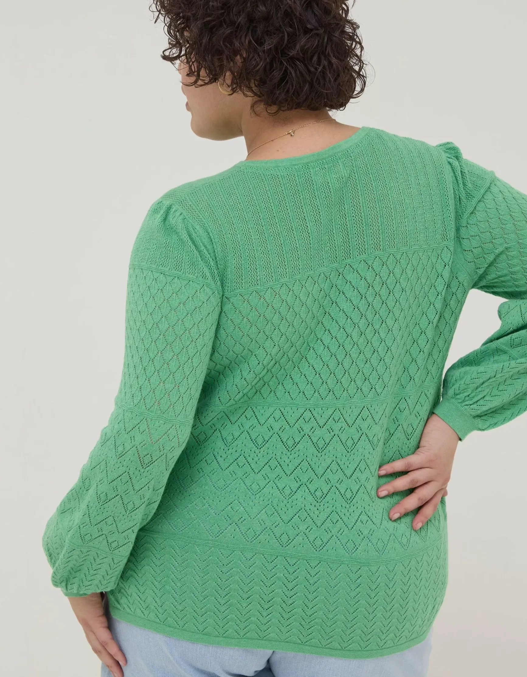 FatFace Sadie Pointelle Jumper|Women Knitwear