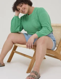 FatFace Sadie Pointelle Jumper|Women Knitwear
