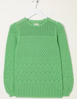 FatFace Sadie Pointelle Jumper|Women Knitwear