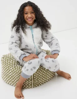 FatFace Sadie Snow Leopard Onesie|Boys View All