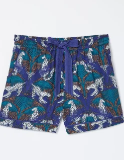 FatFace Sadie Snow Leopard Pyjama Shorts|Women Nightwear & Loungewear