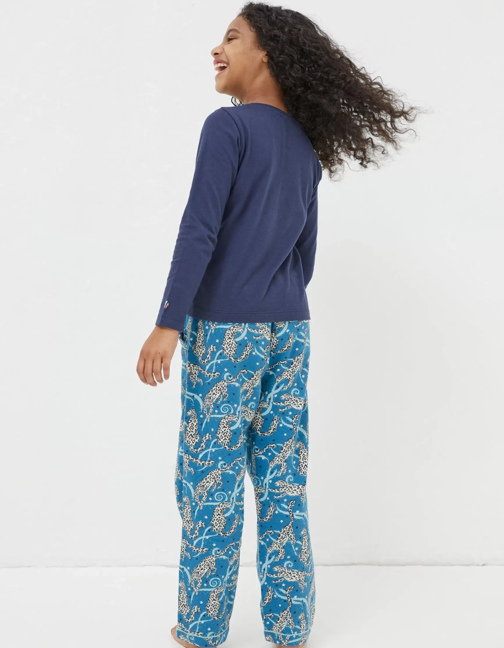 FatFace Sadie Snow Leopard Pyjama Set|Girls View All