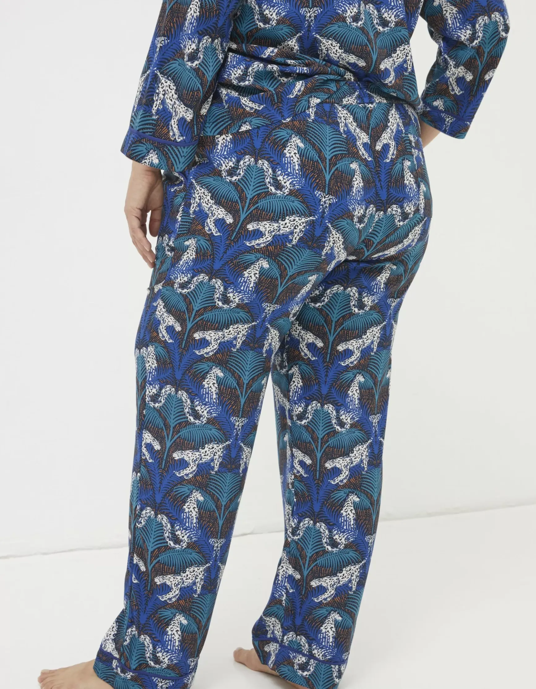 FatFace Sadie Snow Leopard Pyjama Top|Women View All