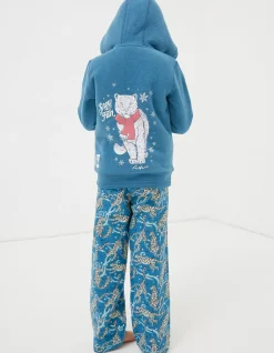 FatFace Sadie Snow Leopard Zip Hoodie|Girls Sweatshirts & Hoodies