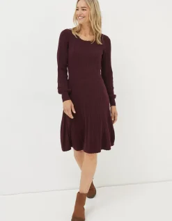 FatFace Saffron Knitted Skater Dress|Women View All