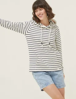 FatFace Sally Stripe Hoodie|Women Sweatshirts & Hoodies