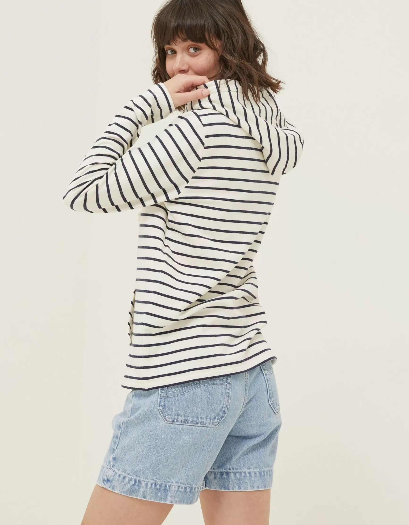 FatFace Sally Stripe Hoodie|Women Sweatshirts & Hoodies