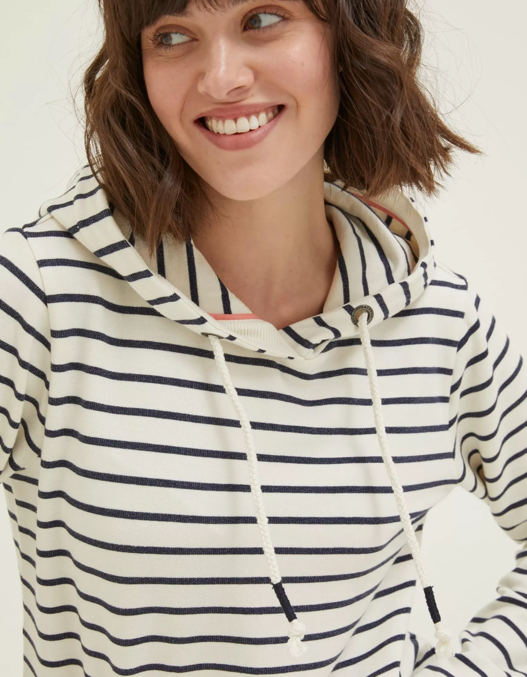 FatFace Sally Stripe Hoodie|Women Sweatshirts & Hoodies