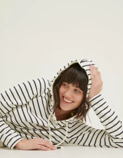 FatFace Sally Stripe Hoodie|Women Sweatshirts & Hoodies