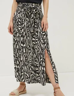 FatFace Sasha Paintstroke Midi Skirt|Women Skirts