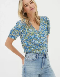 FatFace Savannah Aztec Texture Blouse|Women View All