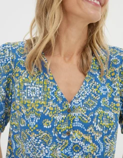 FatFace Savannah Aztec Texture Blouse|Women View All