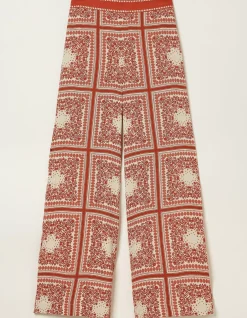 FatFace Scarf Print Palazzo Trousers|Women Trousers & Leggings