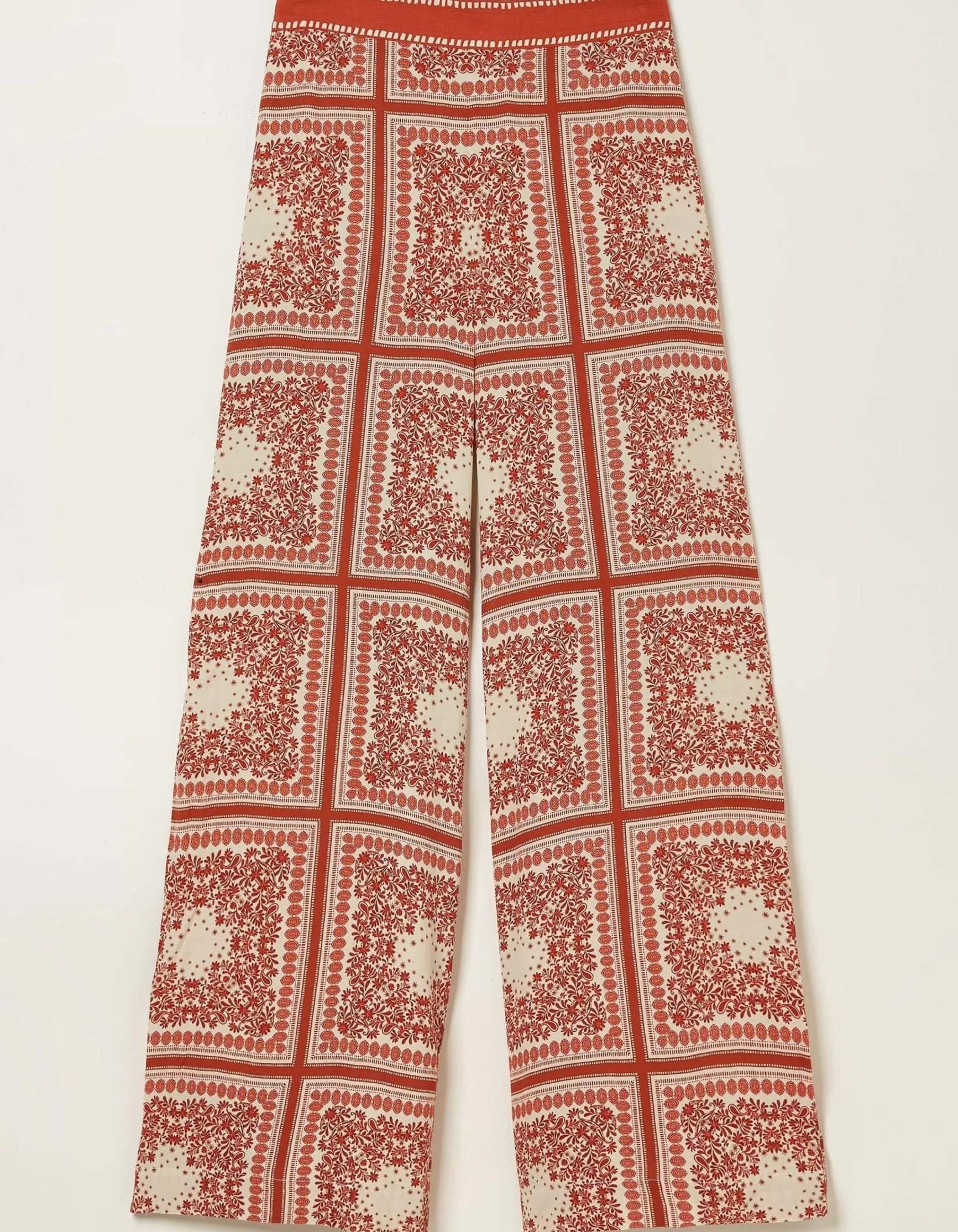 FatFace Scarf Print Palazzo Trousers|Women Trousers & Leggings
