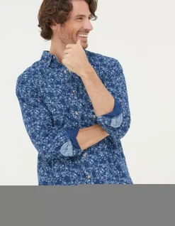 FatFace Scribble Daisy Print Shirt|Men Shirts