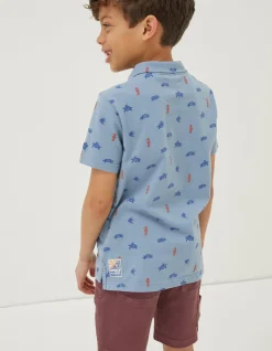 FatFace Sea Creatures Printed Polo Top|Boys View All