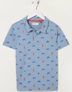 FatFace Sea Creatures Printed Polo Top|Boys View All
