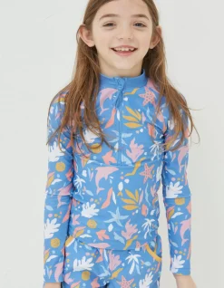 FatFace Sea Scape Rash Vest|Girls View All
