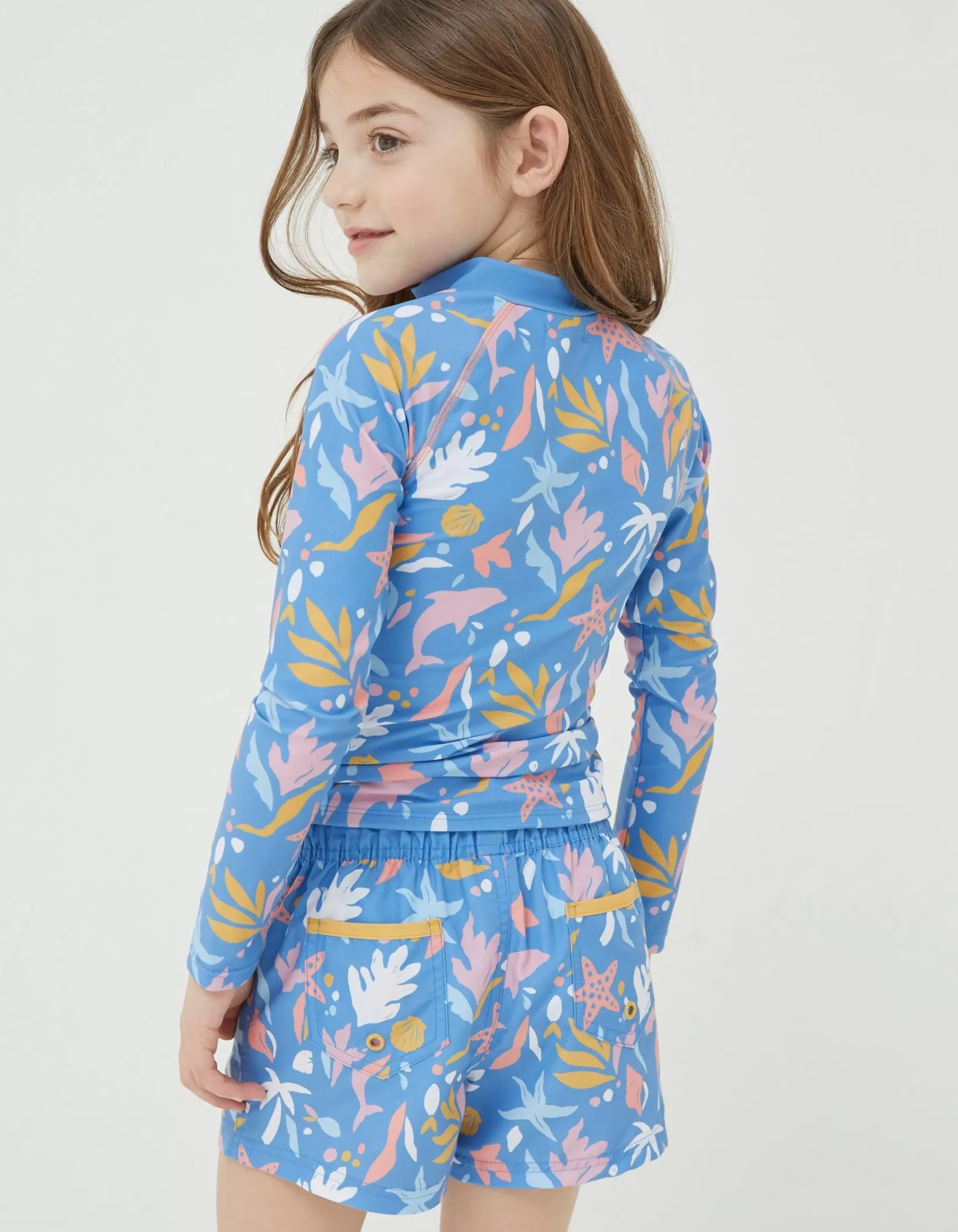 FatFace Sea Scape Rash Vest|Girls View All