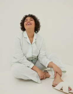 FatFace Seersucker Stripe Bottoms|Women Nightwear & Loungewear
