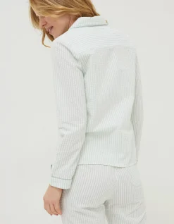FatFace Seersucker Stripe Pj Shirt|Women Nightwear & Loungewear