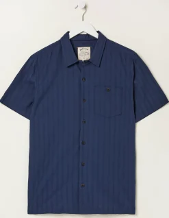 FatFace Self Stripe Revere Shirt|Men Shirts