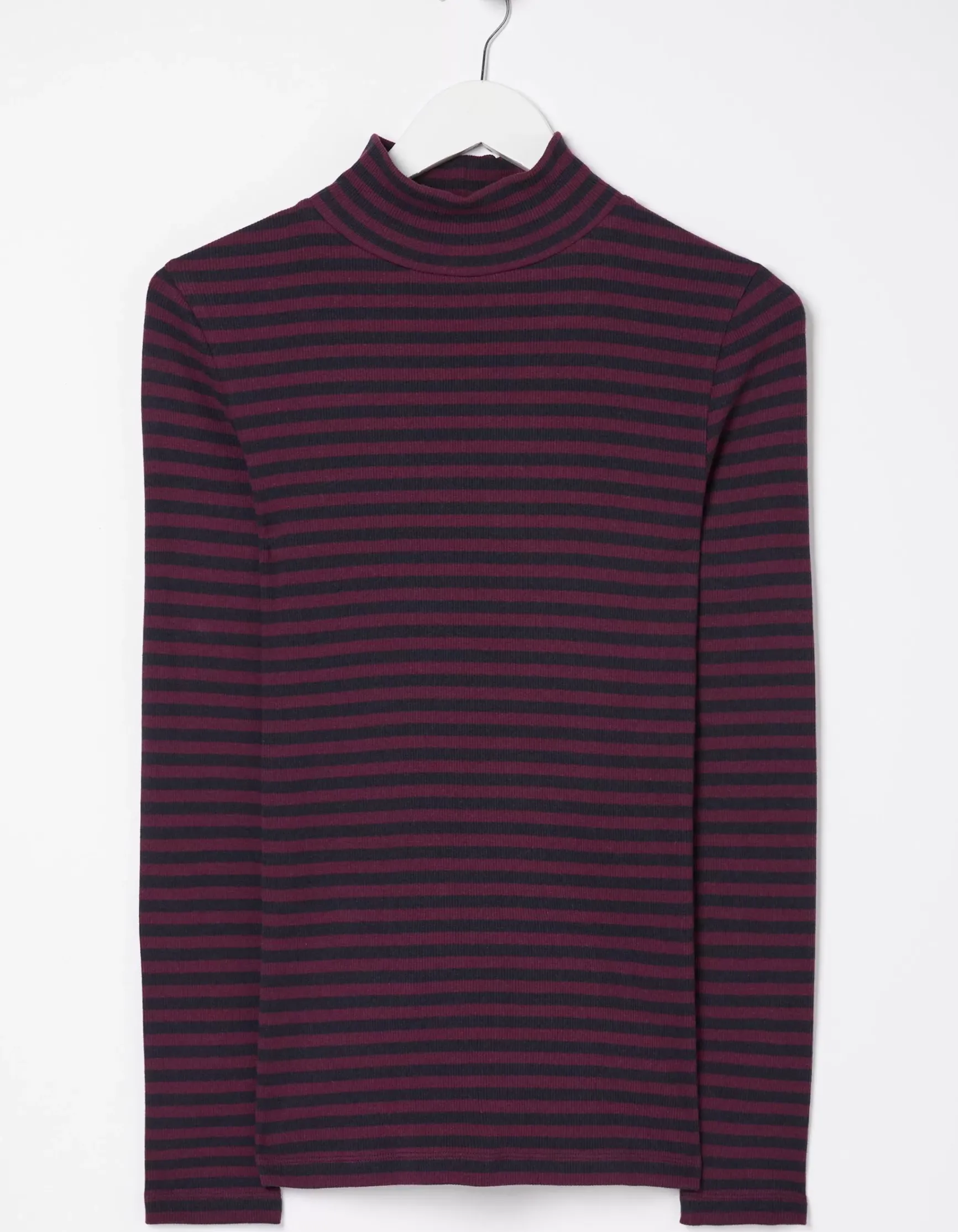FatFace Selina Stripe Roll Neck Top|Women Tops & T-Shirts