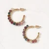 FatFace Semi Precious Hoops|Women View All