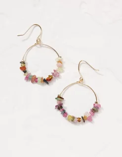 FatFace Semi Precious Stone Hoops|Women View All