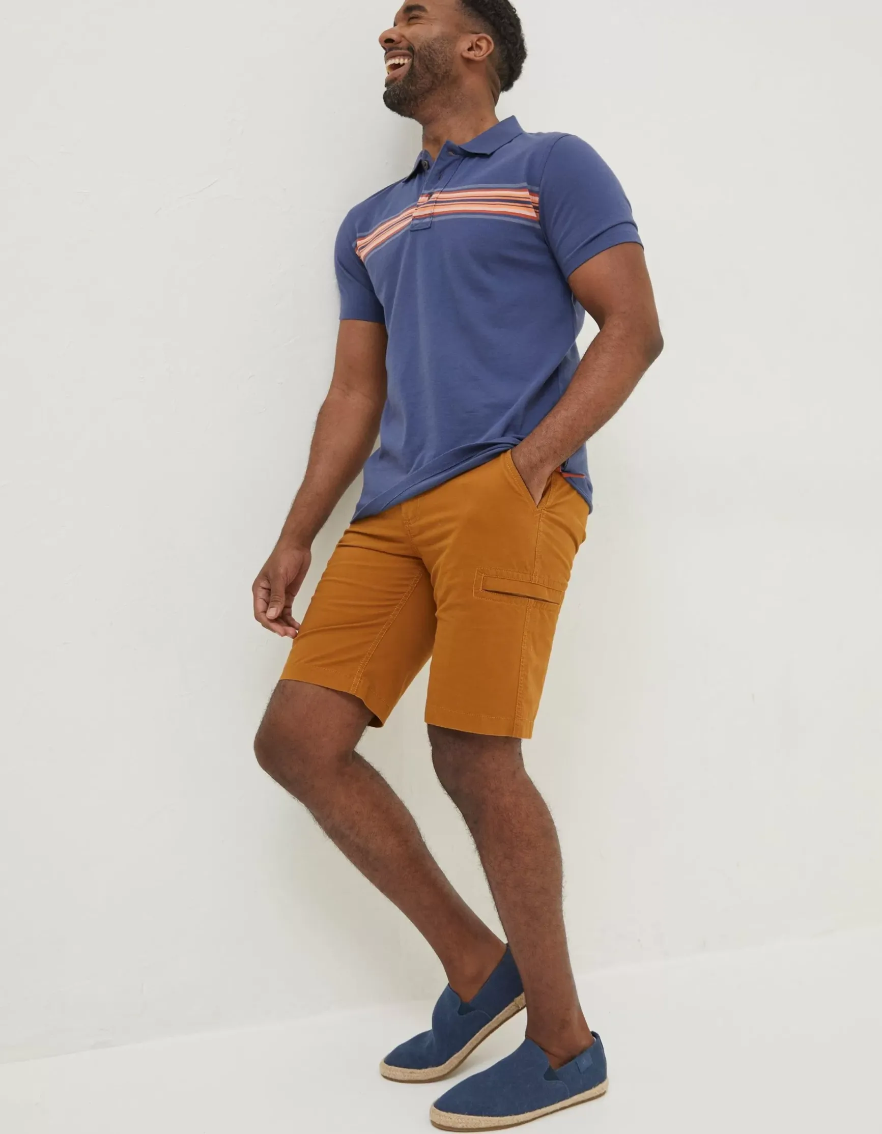 FatFace Sennen Chest Stripe Polo|Men T-Shirts