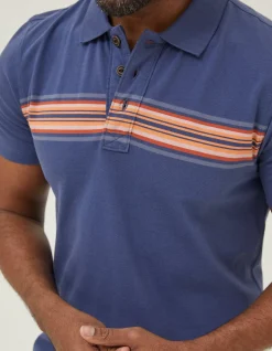 FatFace Sennen Chest Stripe Polo|Men T-Shirts