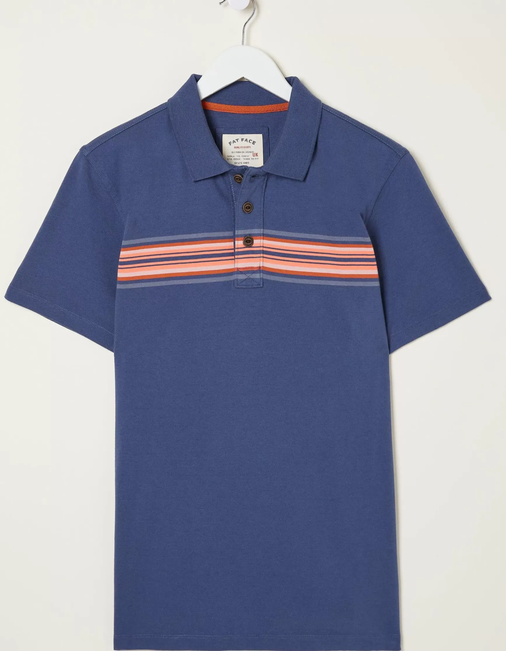 FatFace Sennen Chest Stripe Polo|Men T-Shirts