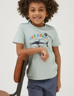 FatFace Shark Coast Jersey T Shirt|Boys View All