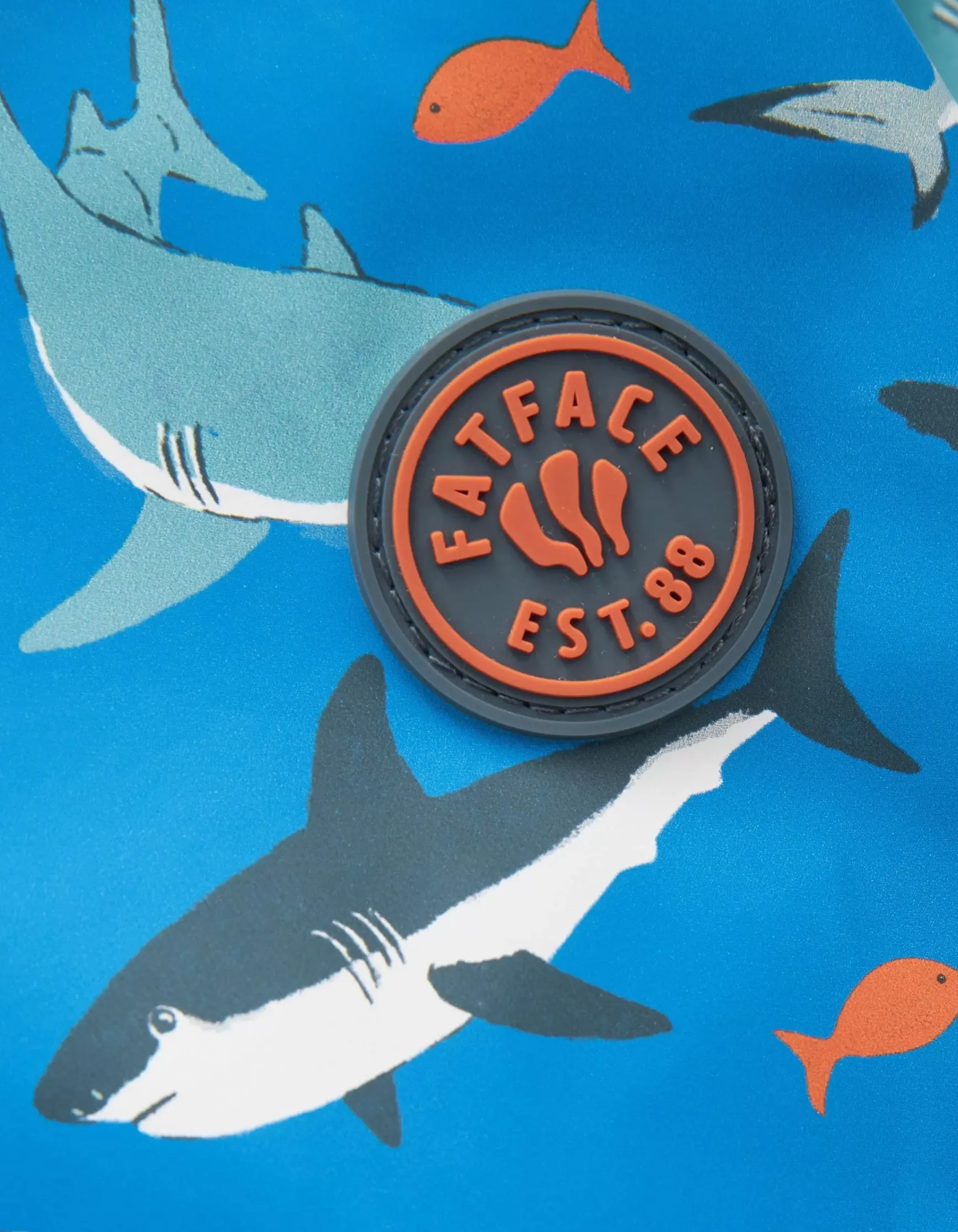 FatFace Shark Print Raincoat|Baby View All