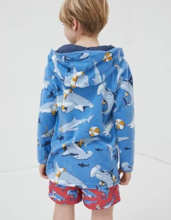 FatFace Shark Towelling Poncho|Boys View All