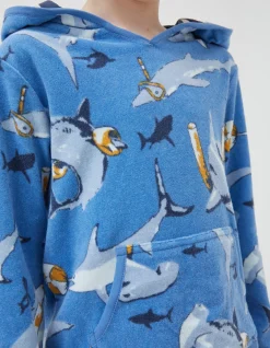 FatFace Shark Towelling Poncho|Boys View All