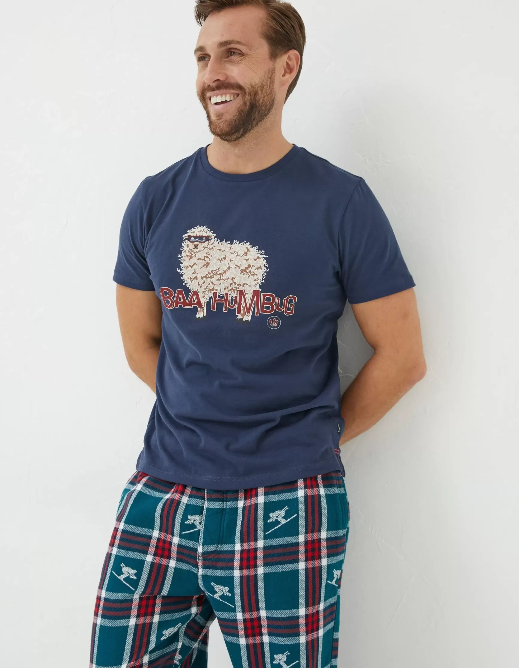 FatFace Shelter Baa Humbug Stevie Sheep T-Shirt|Men View All