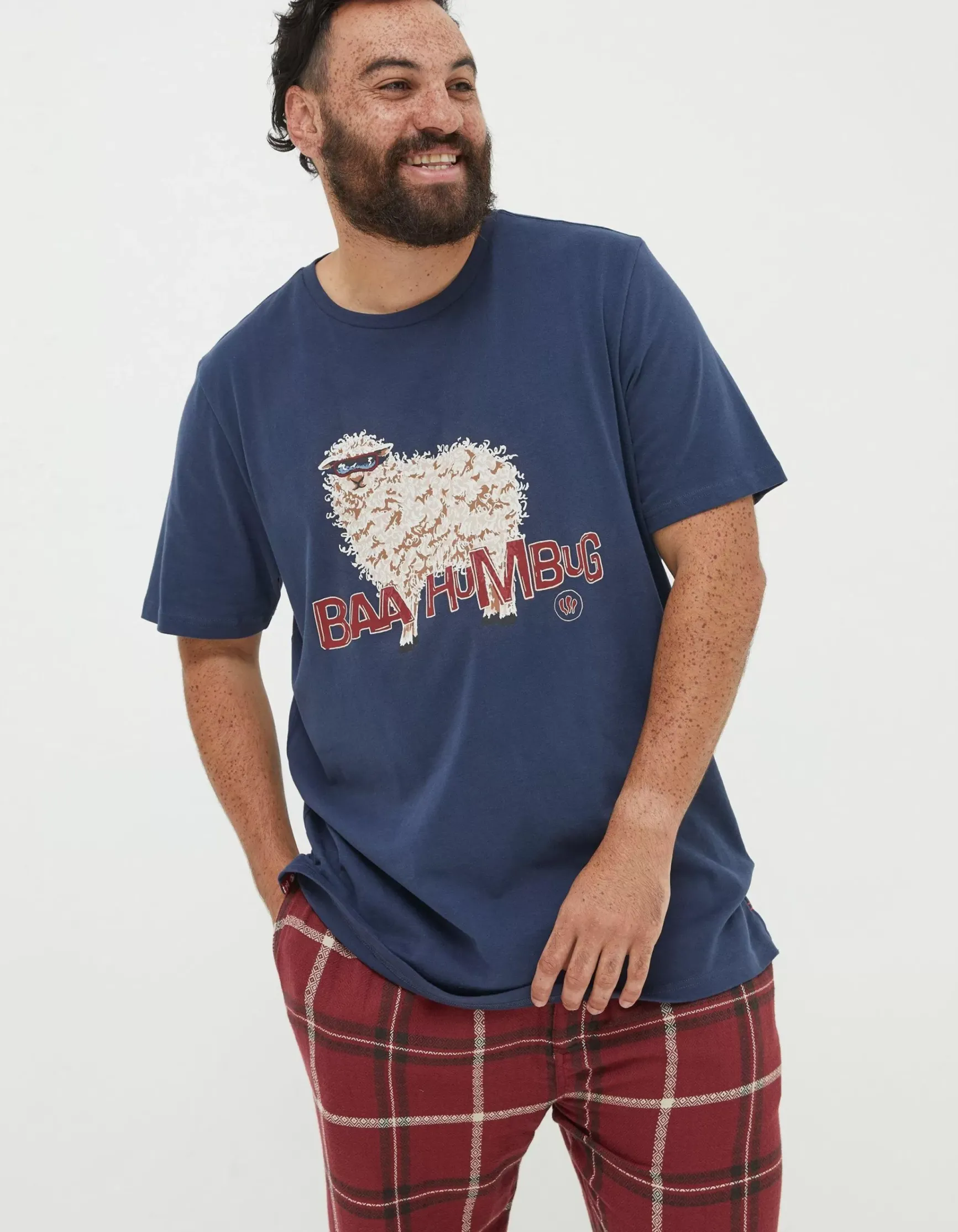FatFace Shelter Baa Humbug Stevie Sheep T-Shirt|Men View All